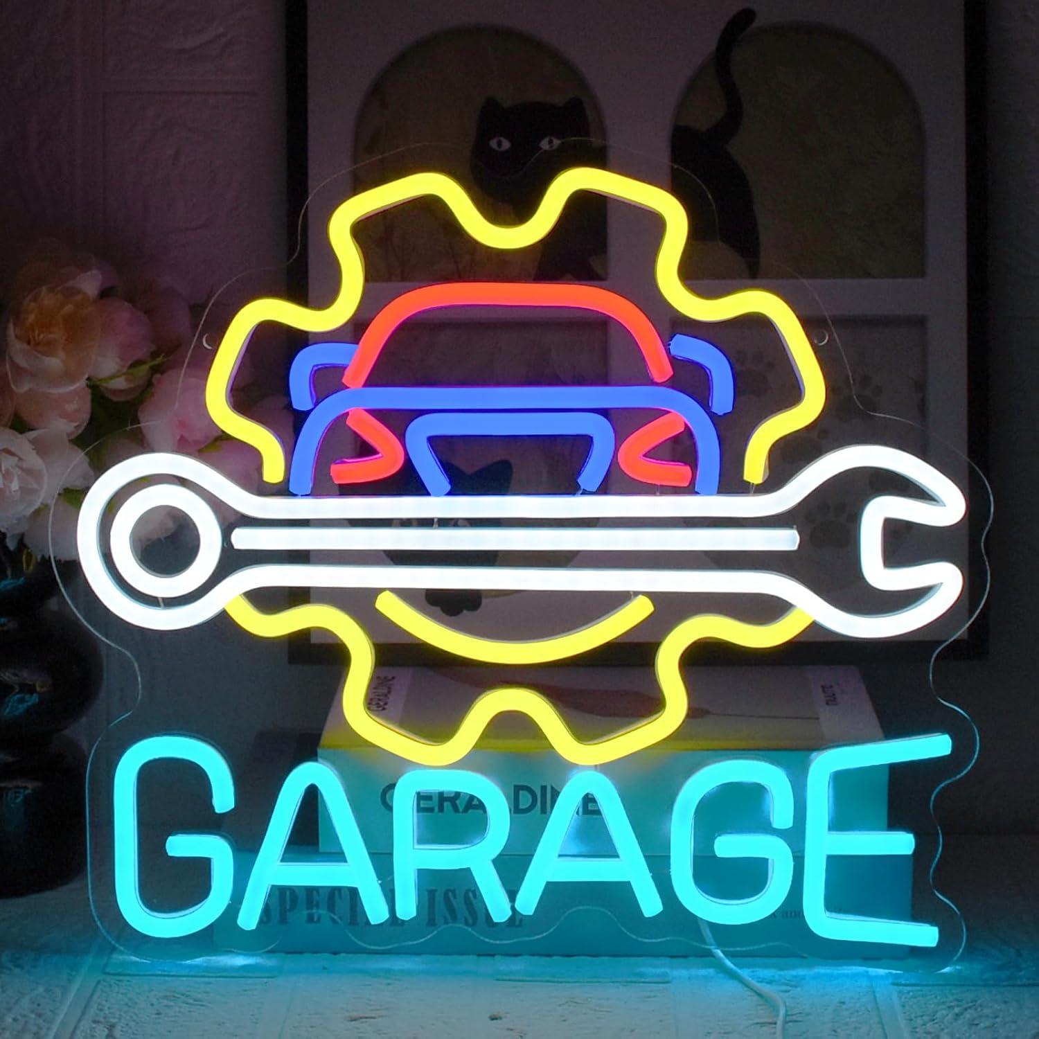 Garage Neon Sign USB Powered L - Auto Repair Shop In review and price