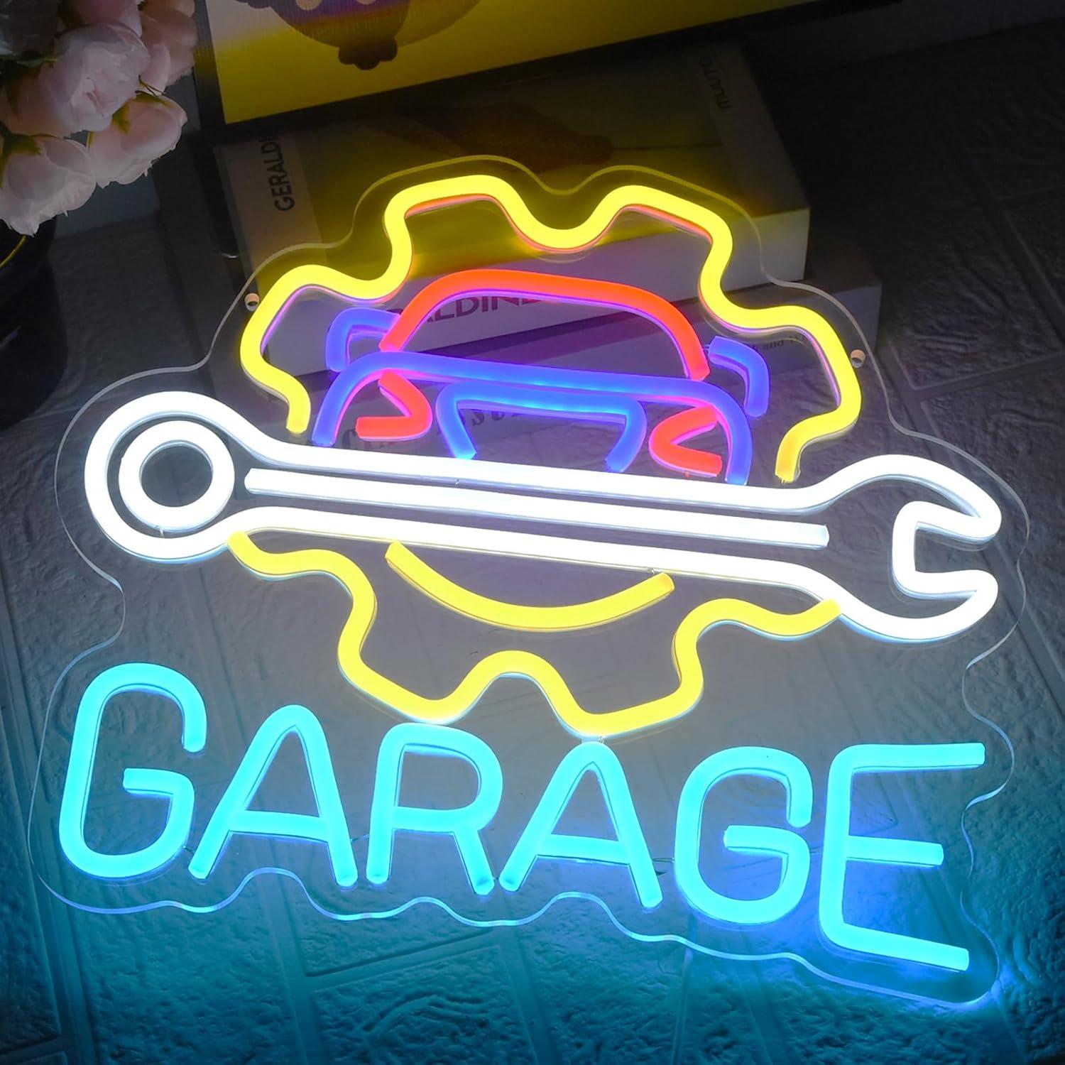 Garage Neon Sign USB Powered L - Auto Repair Shop In review and price