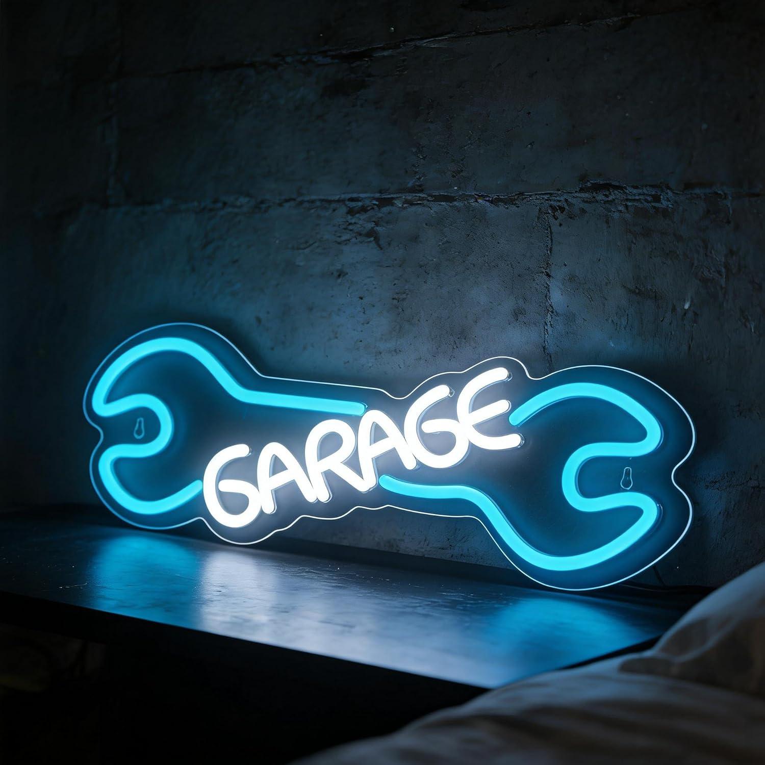 Garage Neon Sign USB Powered L - Auto Repair Shop Signs review and price