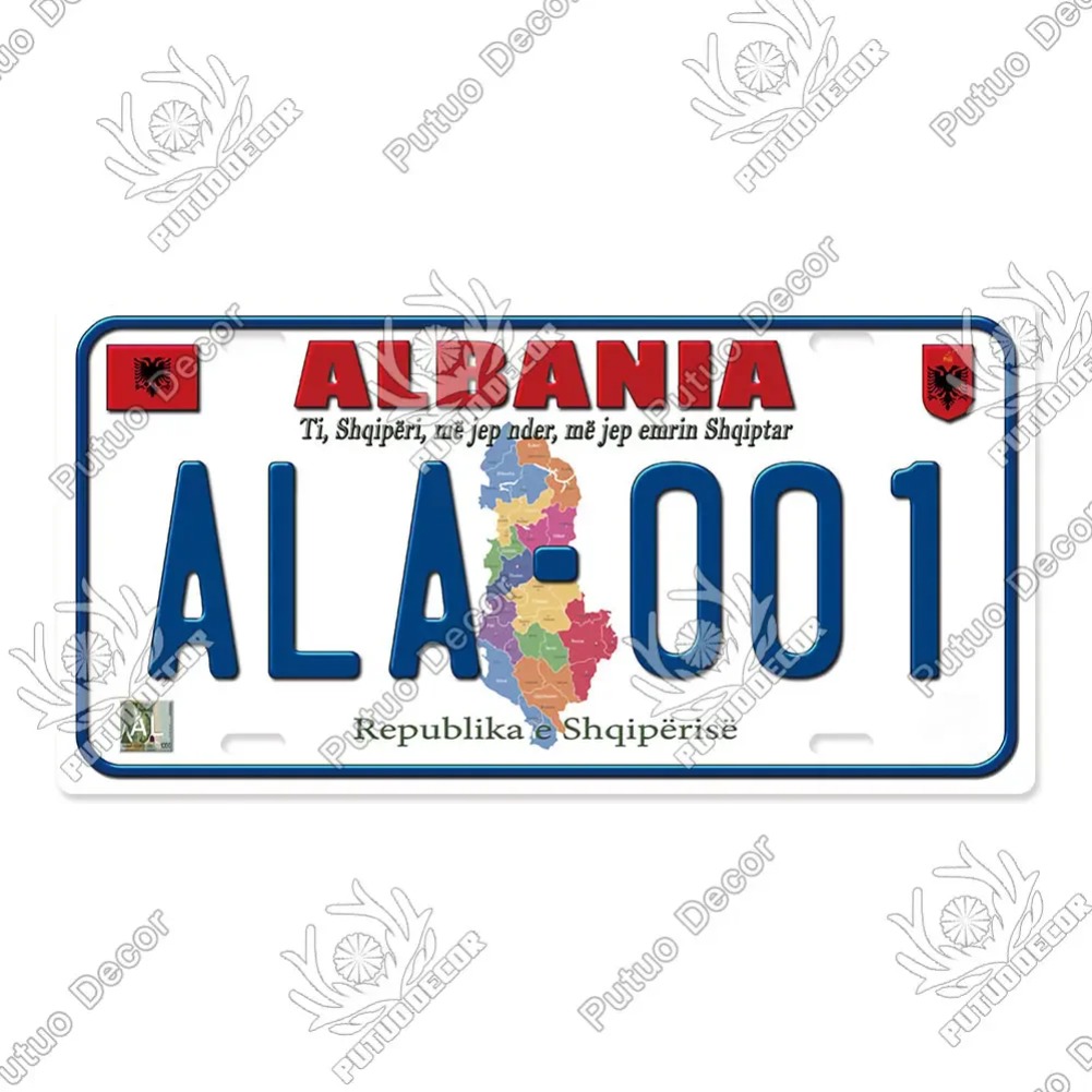Countries License Plate Metal  - Auto Repair Shop Signs review and price