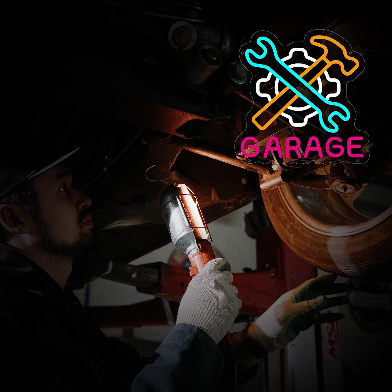 Garage Neon Sign Powered LED N - Auto Repair Shop Signs review and price