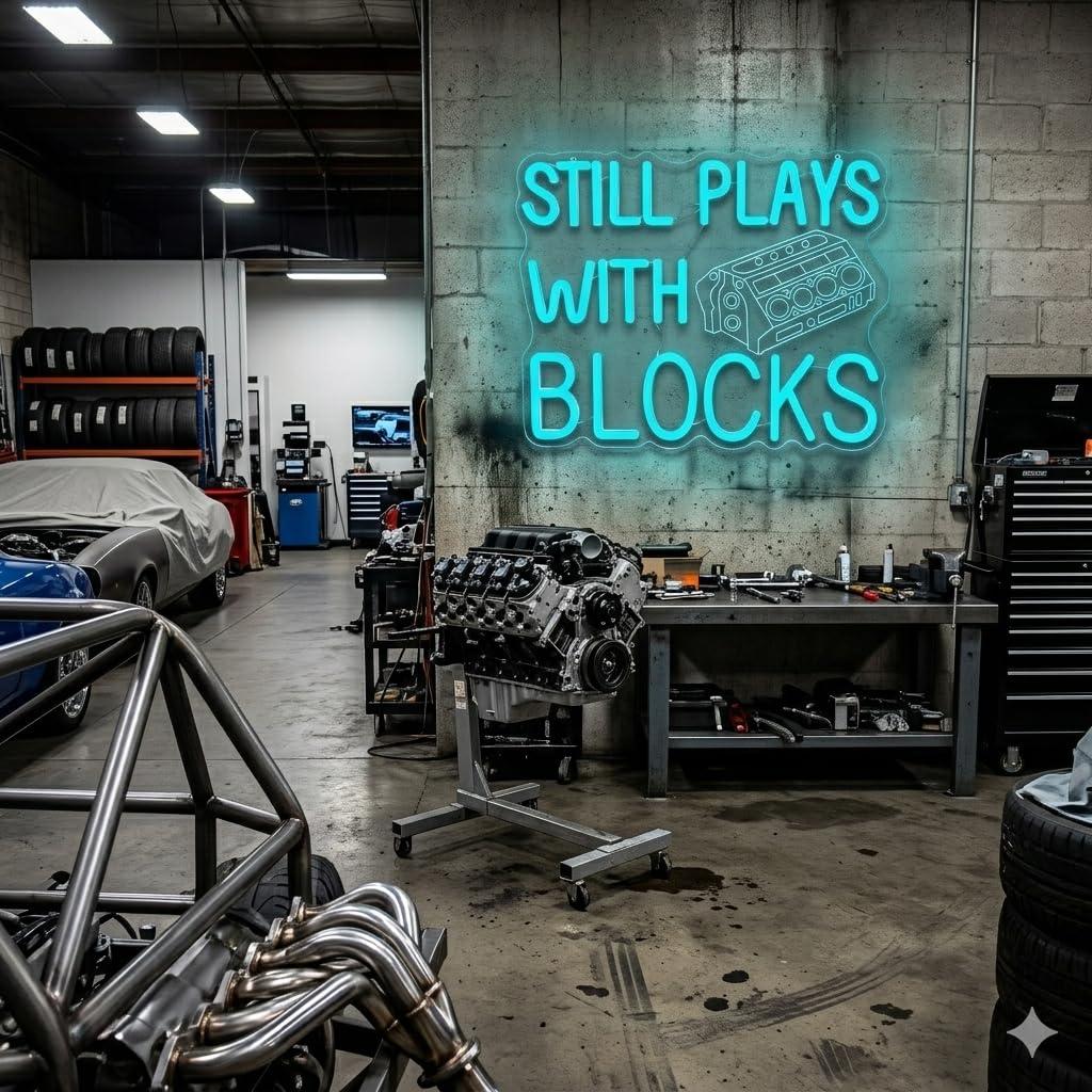 Engine Neon Sign Dimmable LED  - Auto Repair Shop Signs review and price