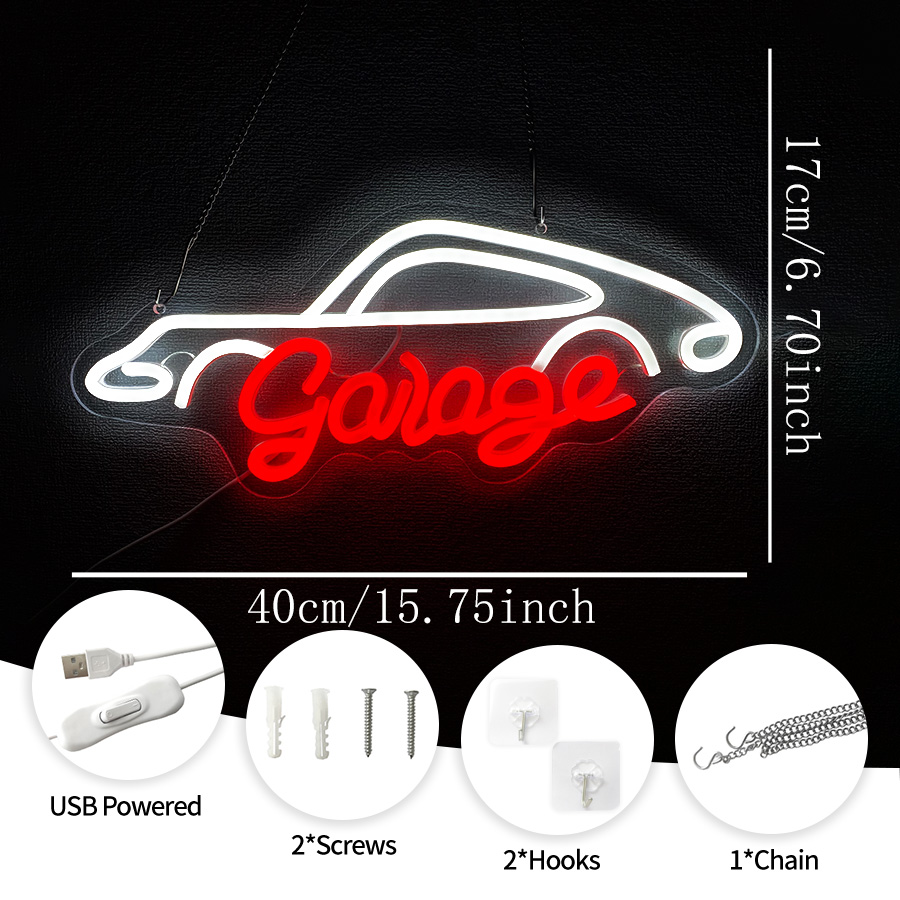 Garage Neon Sign For Wall Deco - Auto Repair Shop Signs review and price