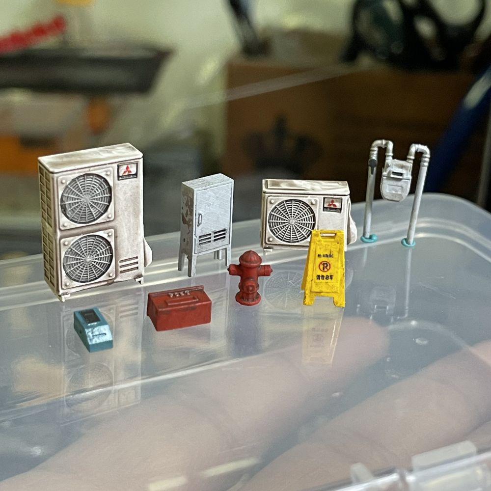 Diorama 1:64  Air Conditioner  - Auto Repair Shop Japan review and price