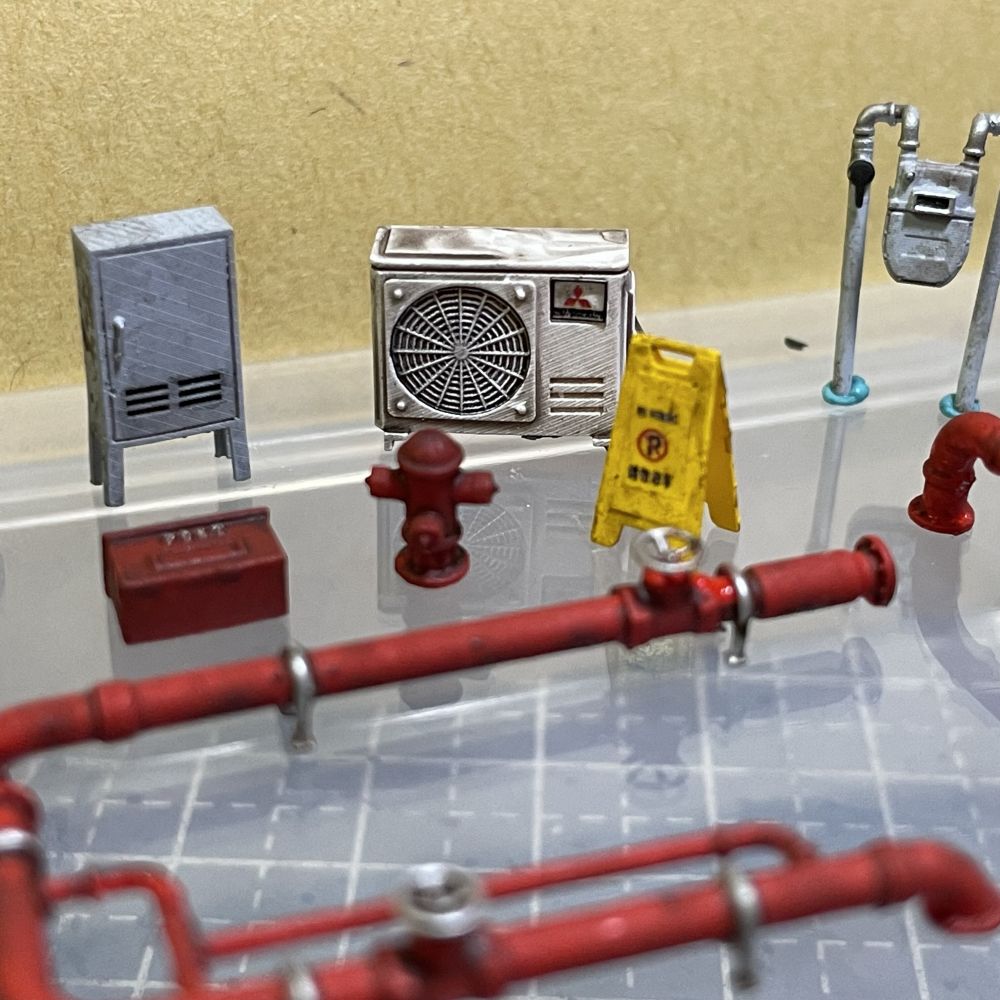 Diorama 1:64  Air Conditioner  - Auto Repair Shop Japan review and price