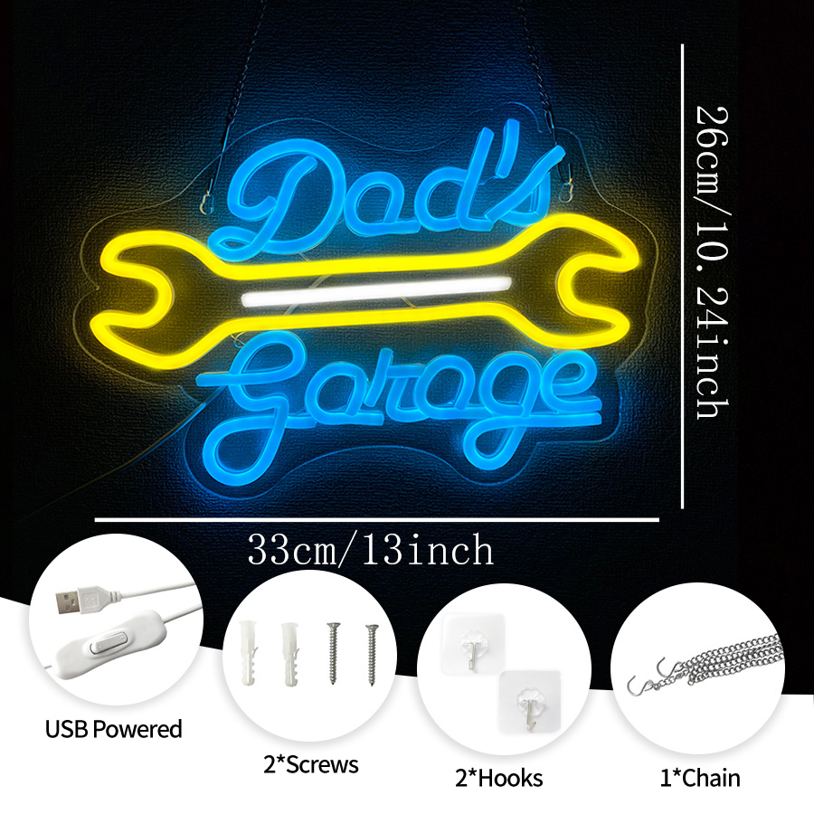 Garage Neon Sign for Wall Deco - Auto Repair Shop Signs review and price